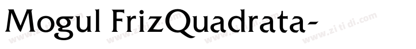 Mogul FrizQuadrata字体转换